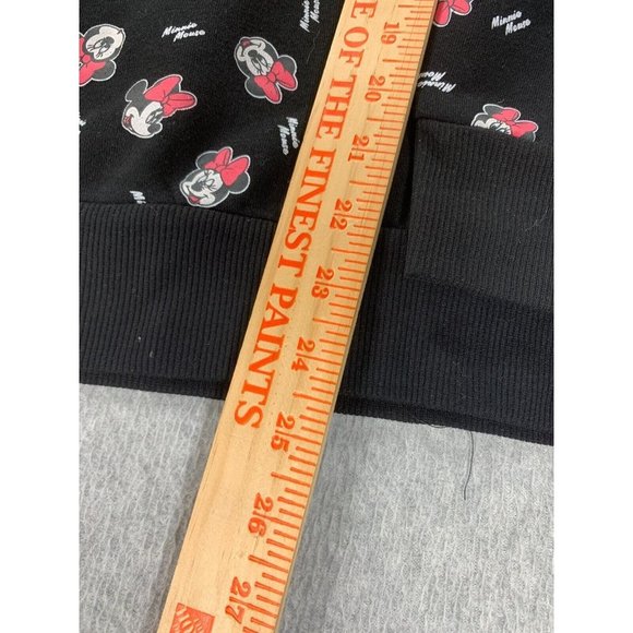 Disney Minnie Mouse Logo Crew Sweatshirt (Women's XXL) Black - Picture 6 of 12